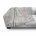 thumbnail image 3 of Pastel Soft Flannel Fleece Throw Blanket, Colorful Diamond Gemstone Rich Feminine Women Fashion Theme Digital Print, Cozy Plush for Indoor and Outdoor Use, 50" x 70", Multicolor, by Ambesonne, 3 of 6