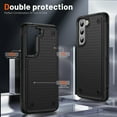 thumbnail image 5 of for Samsung Galaxy S22 Case 2 in 1 Gift Militay Grade Drop Protective Rugged Heavy Duty Cover Shockproof Case for Galaxy S22 Phone Case for Women Men Boy Girl (Black), 5 of 17