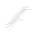 thumbnail image 2 of Homoyoyo White Compact Plastic Tweezers with Curved Design, Gentle Grip, 100 Pieces for Precision Use, 2 of 8