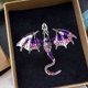 thumbnail image 3 of Broche de dragón volador, Pin de solapa de animal con diamantes de imitación, exquisito para traje y abrigo, 3 of 8