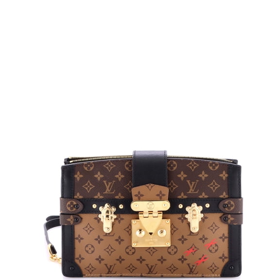 Pre-Owned Louis Vuitton Trunk Clutch Reverse Monogram Canvas By Rebag