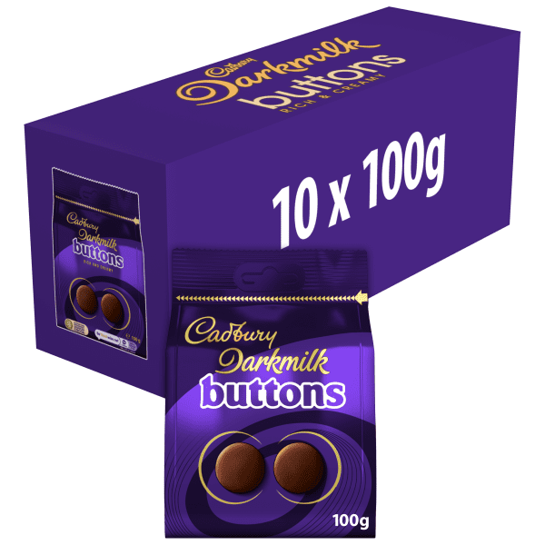 Cadbury Dairy Milk Buttons – Sachet de chocolat au lait 100 g