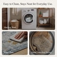 thumbnail image 5 of KUETH Kitchen Mats for Floor,Sets of 2 Non Slip Washable Persian Kitchen Rugs 20"x32"+20"x48", Kitchen Runner Rug with Waterproof for Hallway, Laundry, Bathroom and Bedroom, 5 of 6