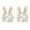 03-Gold, variant on Rabbit Earrings Silver Full Rhinestone Easter Rabbit Earrings Rhinestone Studs Mini Diamond Earrings Jewelry Gift for Her