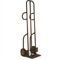 Milwaukee Hand Truck DC60186 600 lbs Dual Loop Handle Truck with 8 in. Solid Punture Proof Tire, Black