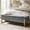 Gray, variant on Tina's Home 55" Upholstered Storage Entryway Bench with Gold Metal Legs For End of Bed Ottoman Beige