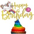 thumbnail image 7 of RAINBOW UNICORN BIRTHDAY CAKE TOPPER - Unicorn Cupcake Kit | Unicorn Cupcake Topper | Unicorn Cake Topper, 7 of 7