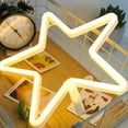 thumbnail image 1 of Adorable Star Shaped Lovely Exquisite Neon Light , LED Neon Signs , For Cool Light, Wall Art Bedroom Bedside, 1 of 8