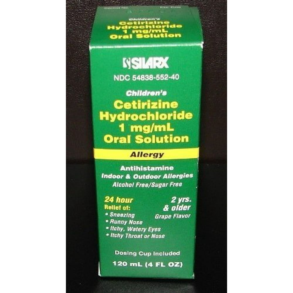Silarx Children's Cetirizine Allergy Liquid, 1 mg, 4 Fl. Oz. Walmart