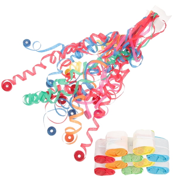 KAKOWELY 10 piezas de serpentinas coloridas para lanzar a mano, serpentinas de papel para fiestas, serpentinas de papel coloridas