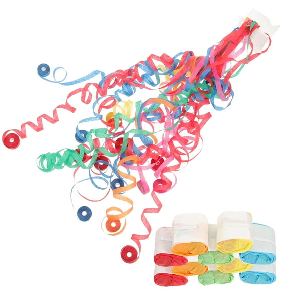 Miangastore 10 Pcs Serpentins Colorés à Lancer à la Main Serpentins en Papier de Fête Serpentins en Papier Colorés