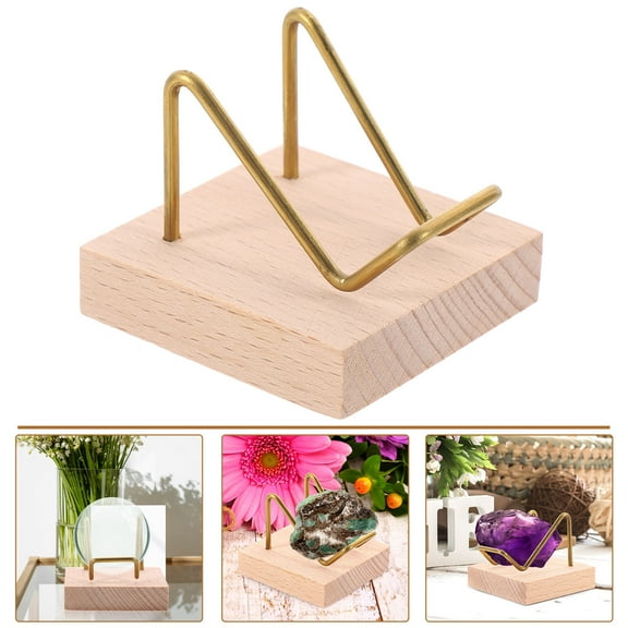 PBPBOX Metal Arm Display Stand for Rocks and Minerals Sturdy Multi Color Display Rack for Small Collections
