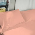 thumbnail image 3 of 6 Piece Sheet has Zipper Sheet Set, California King Size 15 Inch Deep Pocket, 800 TC, Solid Peach Color., 3 of 9