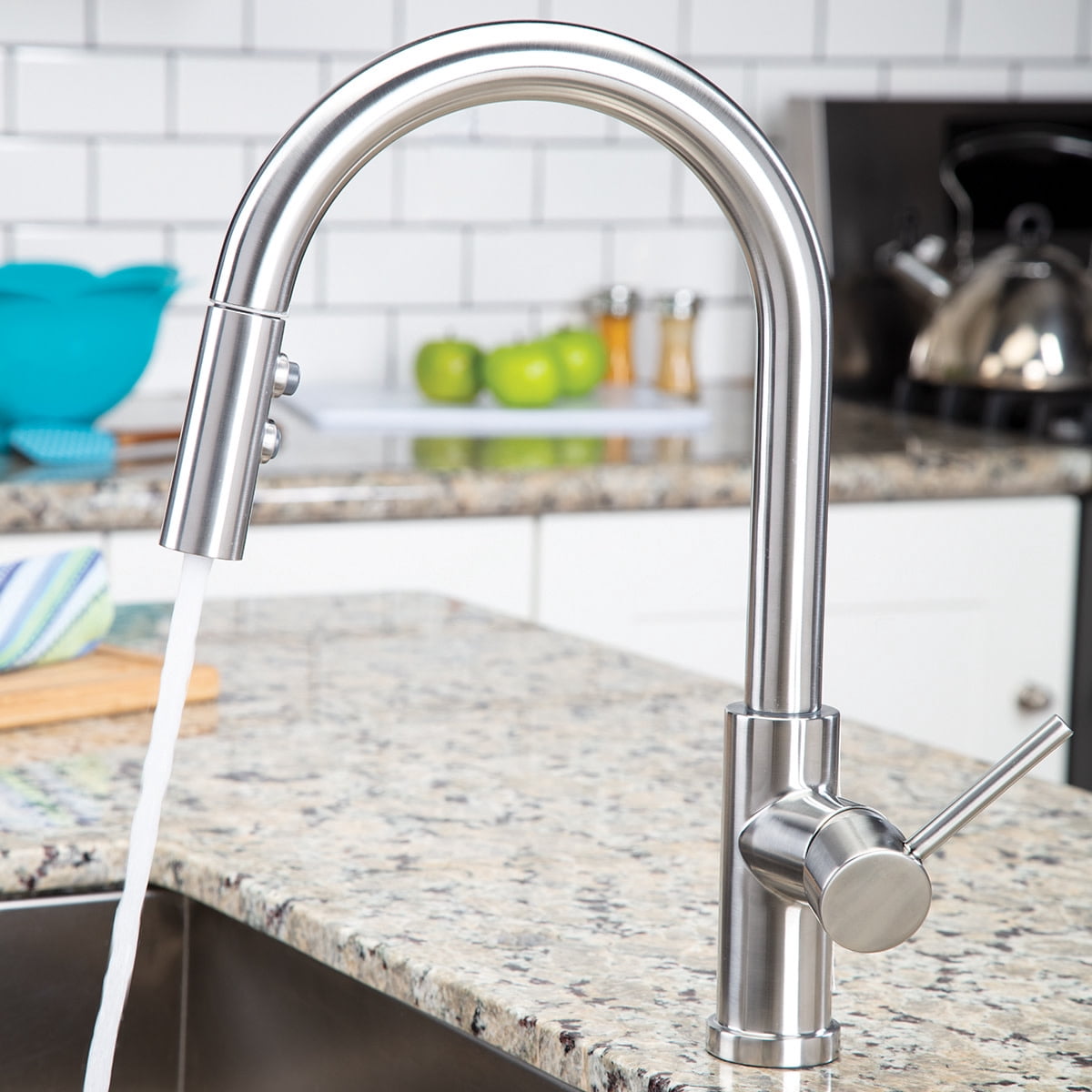 Speakman SB-1042 Neo Kitchen Faucet with Pull Down Sprayer, Polished Chrome