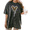 Black-3, variant on UNISHE I Will Praise Him In Every Season Psalm 146:2 Floral Christian Washed Short Sleeve Crew Neck T-Shirt
