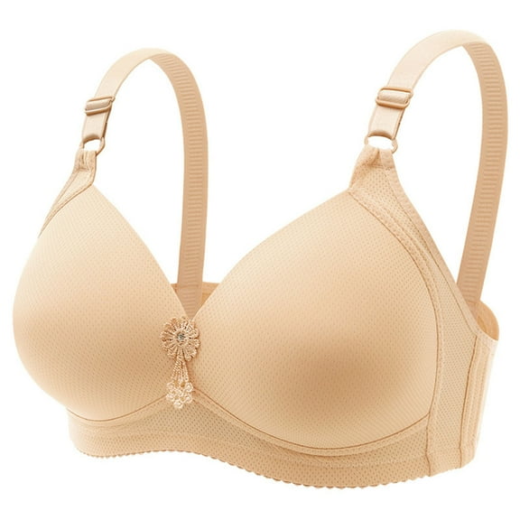 Honeeladyy Womens Plus Size Bra Comfortable Hollow Out Perspective Bra Underwear No Rims Valentine's Day Gifts #Ie-XXXXXL