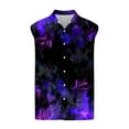 thumbnail image 4 of Njoeus Mens T-Shirts Mens T Shirts Men'S Sleeveless Hawaiian Shirt Cool Graphic Casual Button Up Beach T-Shirts Mens Big&Tall Party Top S-5Xl Plus Size Tops On Clearance, 4 of 4