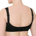 thumbnail image 3 of Wireless Plus Size Bra Wide Strap Unlined Minimizer Full Coverage 36 38 40 42 44 46 48 50 52 / C D E F G H I ( 36F/DDD, Black), 3 of 3
