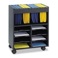 thumbnail image 3 of Scranton & Co 8 Compartment Go Cart Mobile File Cart in Black, 3 of 3