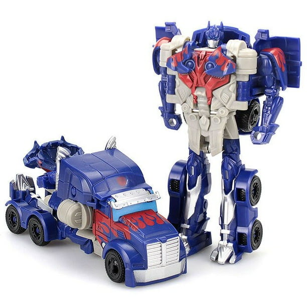 Figura de acción transformable Robot Cars para niños, modelo de Anime, regalo, Optimus Deformation Fivean unisex