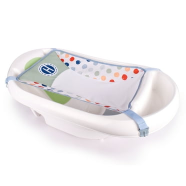 Hopscotch Lane Newborn to Toddler White 3-in-1 Rigid Baby Bathtub with Sling, Ages 0  Months, Unisex