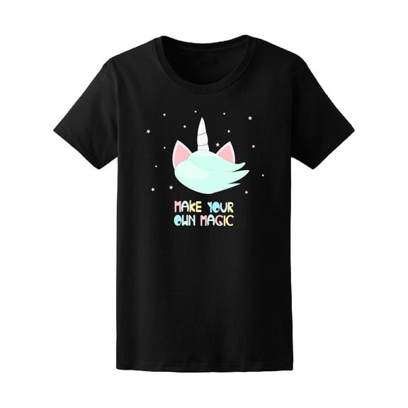 Make Your Own Magic Cat Unicorn T-Shirt Men -Image by Shutterstock, Female XX-Large