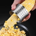 thumbnail image 4 of SHAGUOZHOU Fast Corn Cob Separator Corn Peeler From Corn On The Cob Efficient Corn Cob Separator Stainless Steel Multifunctional Kitchen Grips Corn Planer For Cooked Or Corn Butter Peeler Replacement, 4 of 6