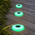Solar Ground Lights Outdoor IP68 Waterproof,Solar Stair Lights Stick on
