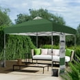 thumbnail image 2 of Alpha Joy 10x10ft Pop-up Canopy Instant Outdoor Canopy Tent Portable Straight Leg Shelter with Roller Bag for Outside, Green, 2 of 8