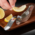 thumbnail image 1 of Stainless Steel Lemon Juicer, Portable Bird-Shaped Manual Juicer, 1 of 7