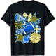 thumbnail image 1 of Camiseta retro azul y dorado con lazo de coqueta para el día del partido de fútbol, 1 of 2