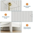 thumbnail image 4 of Danolapsi 47.2 Inch Fluted Dresser,6-Drawer Wood Dresser for Bedroom, Modern Chest of Drawers, Storage Organizer Cabinet for Living Room, Hallway, Entryway, 4 of 7