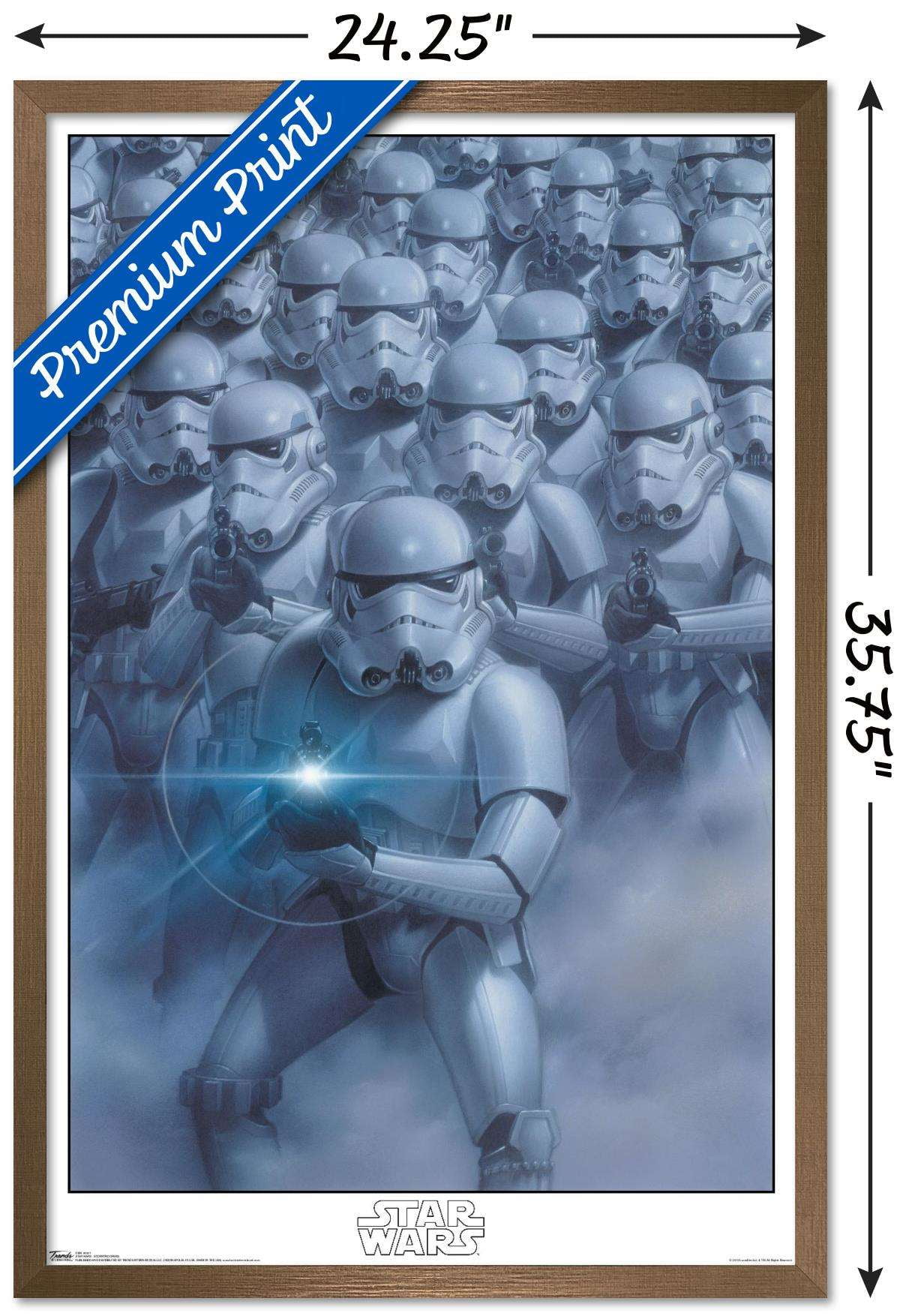 Star Wars: Saga - Stormtroopers Wall Poster, 22.375" x 34", Framed
