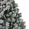 thumbnail image 2 of Northlight 6.5' Pre-Lit Flocked Somerset Spruce Artificial Christmas Tree - Clear Lights, 2 of 5