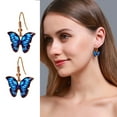 thumbnail image 1 of Fiudx Pendientes de Acrílico con Diseño de Gota de Oro Azul, Hebilla Flexible y Ligera, Elegante Accesorio de Moda, Ideal para Uso Diario, Bodas y Fiestas de Graduación, Regalo Perfecto para Mujeres, 1 of 6