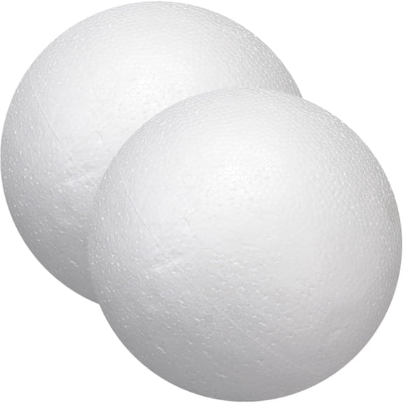 Triani 2Pcs Foam Balls for Crafts 7.87" Large DIY Craft Giant Foam Balls Smooth Solid Round DIY Craft Giant Foam Balls for Home and School for Arts and Craft Project