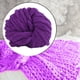 thumbnail image 4 of Hilo de lana grueso, hilo voluminoso para tejer a mano, hilo grueso para tapicería. Violeta, 4 of 9