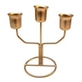 thumbnail image 3 of Candelabro de 3 brazos, candelabro de hierro, candelabro decorativo para vacaciones, dormitorio, sala de estar, decoración de boda Estilo B BLESIY candelero, 3 of 8