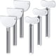 thumbnail image 1 of Exprimidor de pasta de dientes de metal, paquete de 6, exprimidor de tubo de acero inoxidable, herramienta exprimidora de color crema para el baño del hogar Vhermosa, 1 of 4