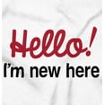 thumbnail image 2 of Hello New Here Sarcastic Funny Romper Boys or Girls Infant Baby Brisco Brands NB, 2 of 6