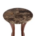 thumbnail image 4 of Coaster Rudy Traditional Fabric Upholstered Cabriole Legs Foot Stool Multi-Color, 4 of 4