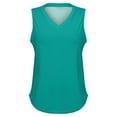 thumbnail image 4 of Uooqdmx Womens Tank Tops Loose Fit, V Neck Tank Tops for Women, Sleeveless Tops for Women, Basic Tank Tops for Women, Loose Tank Tops for Women, Sky Blue M, 4 of 5