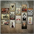 thumbnail image 4 of Retro Vintage Funny 8x12 inch Toilet Rules Metal Tin Sign Toilet washroom Bathroom WC Restroom Bar Pub Club Cafe Home Restaurant Wall Decor Art Sign, 4 of 4
