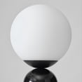 thumbnail image 3 of Brightech Mila Tall LED Table Lamp - Bedside Reading Light with Elegant Marble Base, Globe Lamp Shade - Modern Desk and Nightstand Lamp with Ambient Lighting for Bedroom, Living Room, Office - Black, 3 of 8