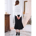 thumbnail image 4 of DARING DIVA Women's Long Sleeve Cocktail Formal Bolero Lace Shrug XL White, 4 of 6