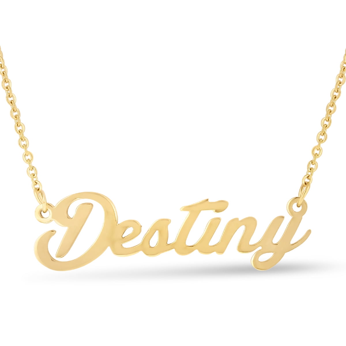 SuperJeweler Destiny Nameplate Necklace 