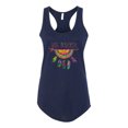 thumbnail image 3 of Colorful Neon Be Brave Dreamcatcher | Dean Russo Art Pop Culture Ladies Racerback Tank Top, Navy, Medium, 3 of 6