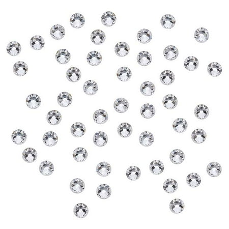 - Swarovski Crystal, Round Flatback Rhinestone SS12 3mm, 50 Pieces, Crystal