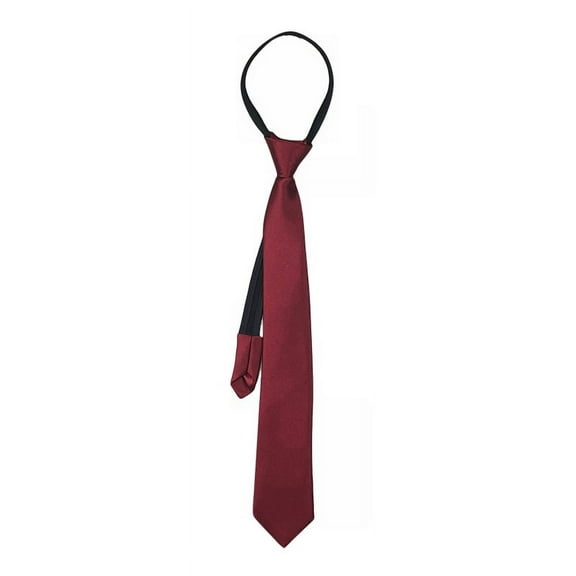 Wire Red Ties for Kids, Adjustable Zippered Ties 38cm