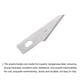 thumbnail image 5 of Hojas de cuchillo Exacto de acero de manganeso Uxcell, recambios de cuchillo hobby plateado de 1.63 pulgadas, 100 piezas, 5 of 7